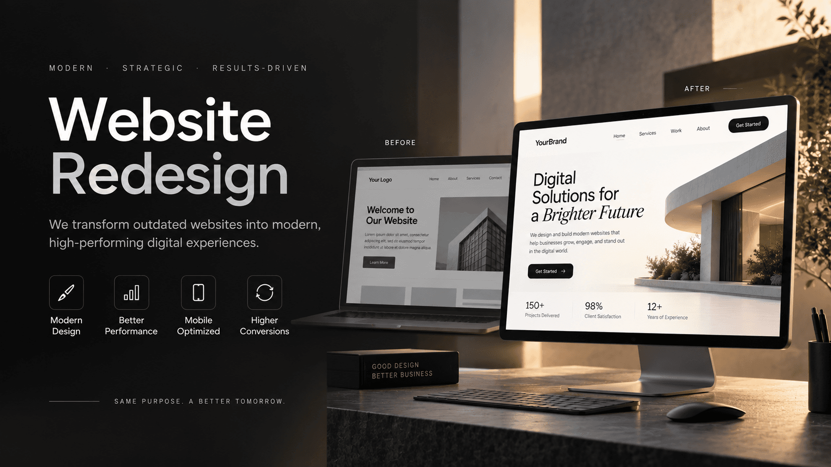 Website Redesign work by BoldRik