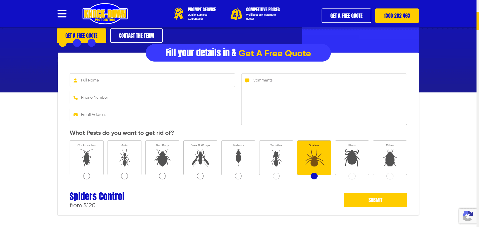 Knock-Down Pest Control