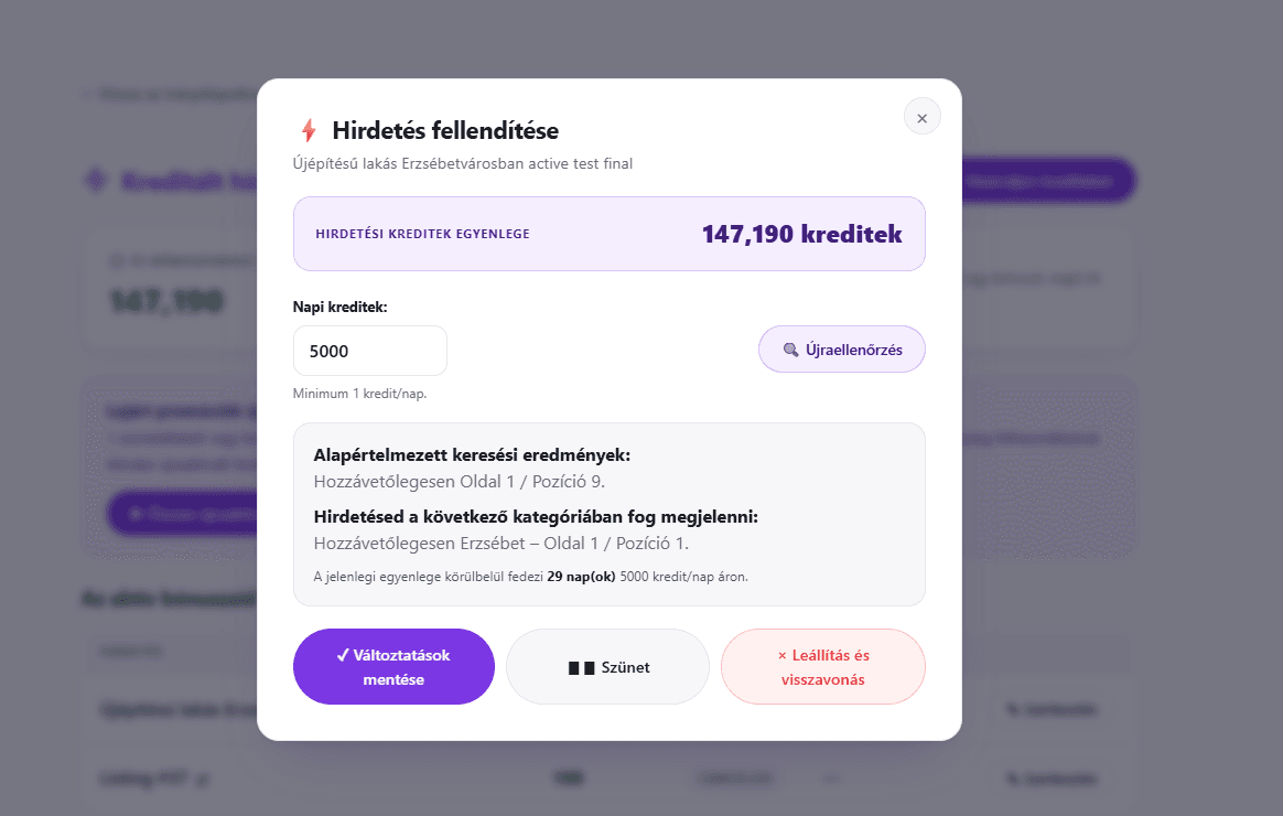 VMP Real Estate — live promotion ranking status