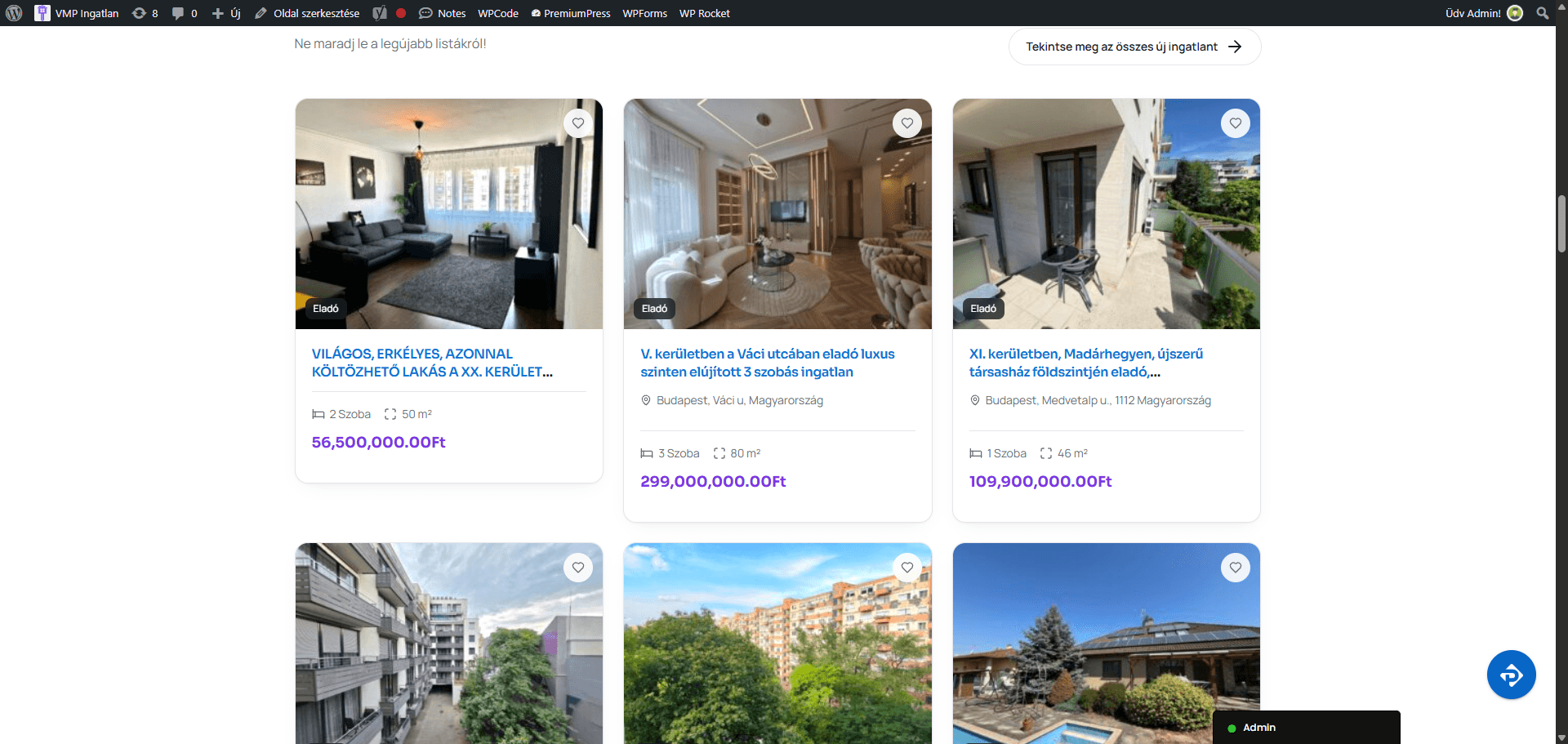 VMP Real Estate — properties card